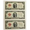 Image 1 : (3) 1928-G $2.00 U.S. NOTES