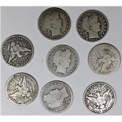 BARBER HALF DOLLAR LOT: