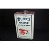 Image 1 : 1 GAL OIL CAN DUPLEX MARINE ENGINE QUAKER STATE