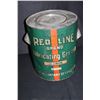 Image 1 : 50# GREASE CAN UNION OIL CO RED LINE CALIFORNIA