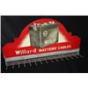 Image 1 : WILLARD BATTERY CABLES RACK SERVICE STATION SIGN