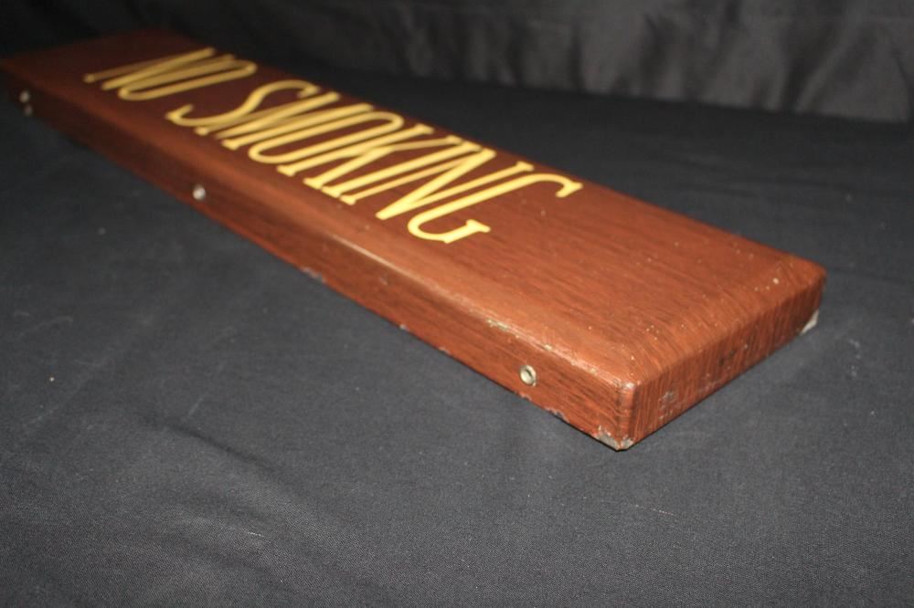 PORCELAIN WOOD GRAIN TEXACO GAS NO SMOKING SIGN
