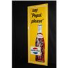 Image 1 : NOS SAY PEPSI PLEASE SODA POP BOTTLE SIGN