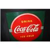 Image 2 : DRINK ICE COLD COCA COLA SODA POP TIN SIGN
