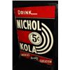 Image 4 : DRINK 5 CENT NICHOL COLA SODA POP CURB SIGN