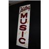 Image 1 : KESTING MUSIC TIN BILLBOARD SIGN