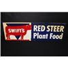 Image 1 : RED STEER PLANT FOOD FARM FERTILIZER SIGN