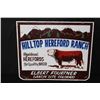 Image 1 : HEREFORD RANCH CANON CITY CO LIVESTOCK CATTLE SIGN