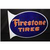 Image 3 : PORCELAIN FIRESTONE TIRES FLANGE SIGN