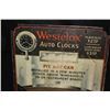 Image 2 : TIN LITHO WESTCLOX AUTO CLOCKS TIN SIGN DISPLAY