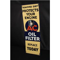 AC OIL FILTERS TIN SIGN