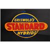 Image 2 : GRISWOLDS STANDARD HYBRID SEED CORN TIN FARM SIGN