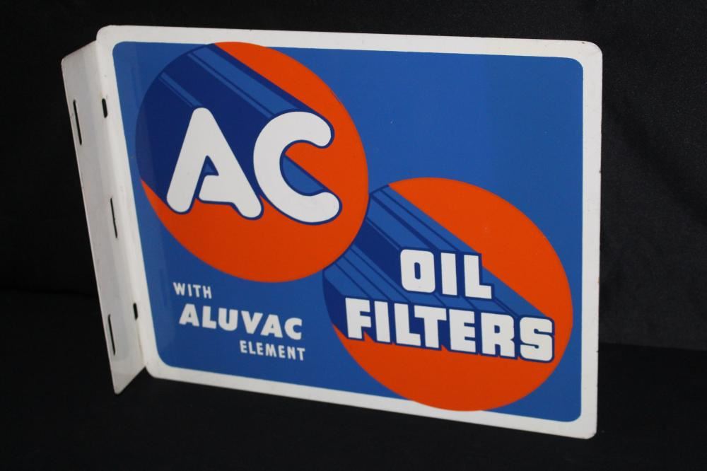 AC OIL FILTERS FLANGE SIGN