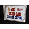 Image 1 : CHEVROLET OK USED CAR CORRAL OFFICE FLANGE SIGN