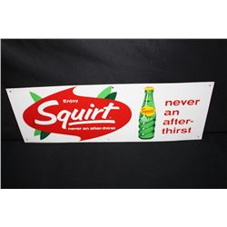 ENJOY SQUIRT SODA POP TIN SIGN