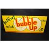 Image 1 : BE ALIVE DRINK 5 CENT BUBBLE UP SODA POP TIN SIGN