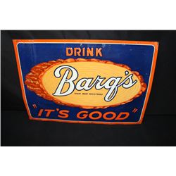 DRINK BARQS ROOT BEER TIN SIGN
