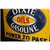Image 2 : DIXIE OILS  GASOLINE SIGN