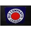 Image 1 : PORCELAIN OLD CAMPANYS LEHIGH COAL SIGN