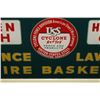 Image 2 : NOS USS CYCLONE RED TAG FENCE PRODUCTS SIGN