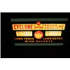 Image 3 : NOS USS CYCLONE RED TAG FENCE PRODUCTS SIGN