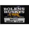 Image 1 : BOLENS HUSKY GARDEN TRACTORS SIGN AMERICAN STATION
