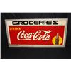 Image 1 : 1940 COCA COLA GROCERIES SIGN