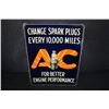 Image 1 : EMBOSSED TIN AC SPARK PLUGS SIGN