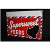 Image 1 : RARE SUPERSWEET TURKEY FEED TIN FARM SIGN