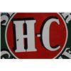 Image 2 : PORCELAIN SINCLAIR HC GASOLINE SIGN  IRON RING