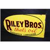 Image 1 : PORCELAIN RILEY BROS OIL FLANGE SIGN