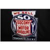 Image 2 : PORCELAIN SOCONY STANDARD OIL NEW YORK FLANGE SIGN