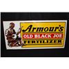 Image 1 : ARMOURS OLD BLACK JOE FERTILIZER TIN FARM SIGN