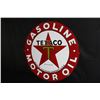 Image 1 : PORCEALIN TEXACO GASOLINE MOTOR OIL SIGN