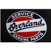 Image 1 : PORCELAIN WILLYS OVERLAND SERVICE PARTS SIGN