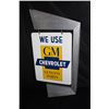 Image 3 : GENUINE CHEVROLET GM PARTS SIGN  ORIGINAL HANGER