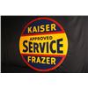 Image 1 : PORCELAIN KAISER FRAZER APPROVED SERVICE SIGN