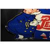 Image 4 : DOUBLE DOT PEPSI PETE POLICE MAN CARDBOARD SIGN