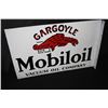 Image 1 : NOS PORCELAIN MOBILOIL MOBIL GARGOYLE FLANGE SIGN