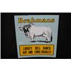 Image 1 : PORCELAIN BRAHMANS COW CATTLE LIVESTOCK SIGN