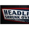 Image 3 : HEADLIGHT UNION MADE OVERALLS TRAIN CLOTHING SIGN
