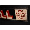 Image 2 : KENDALL 2000 MILE MOTOR OIL TIN SIGN OIL CAN