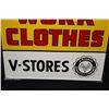 Image 4 : V-STORES PAUL BUNYAN WORK CLOTHES TIN SIGN
