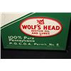 Image 2 : WOLFS HEAD MOTOR OIL VERTICAL TIN SIGN