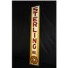 Image 1 : NOS STERLING MOTOR OIL VERTICAL TIN SIGN