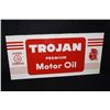 Image 1 : NOS CITIES SERVICE TROJAN MOTOR OIL TIN SIGN