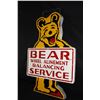 Image 1 : NOS BEAR WHEEL ALINMENT BALANCING SERVICE SIGN