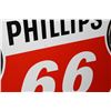 Image 6 : PORCELAIN PHILLIPS 66 GASOLINE SIGN