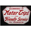Image 1 : PORCELAIN MOTOR TRIPS FRIENDLY TO TOURISTS SIGN