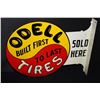 Image 1 : ODELL RUBBER CO TIRES FLANGE SIGN SOUTH BEND IN